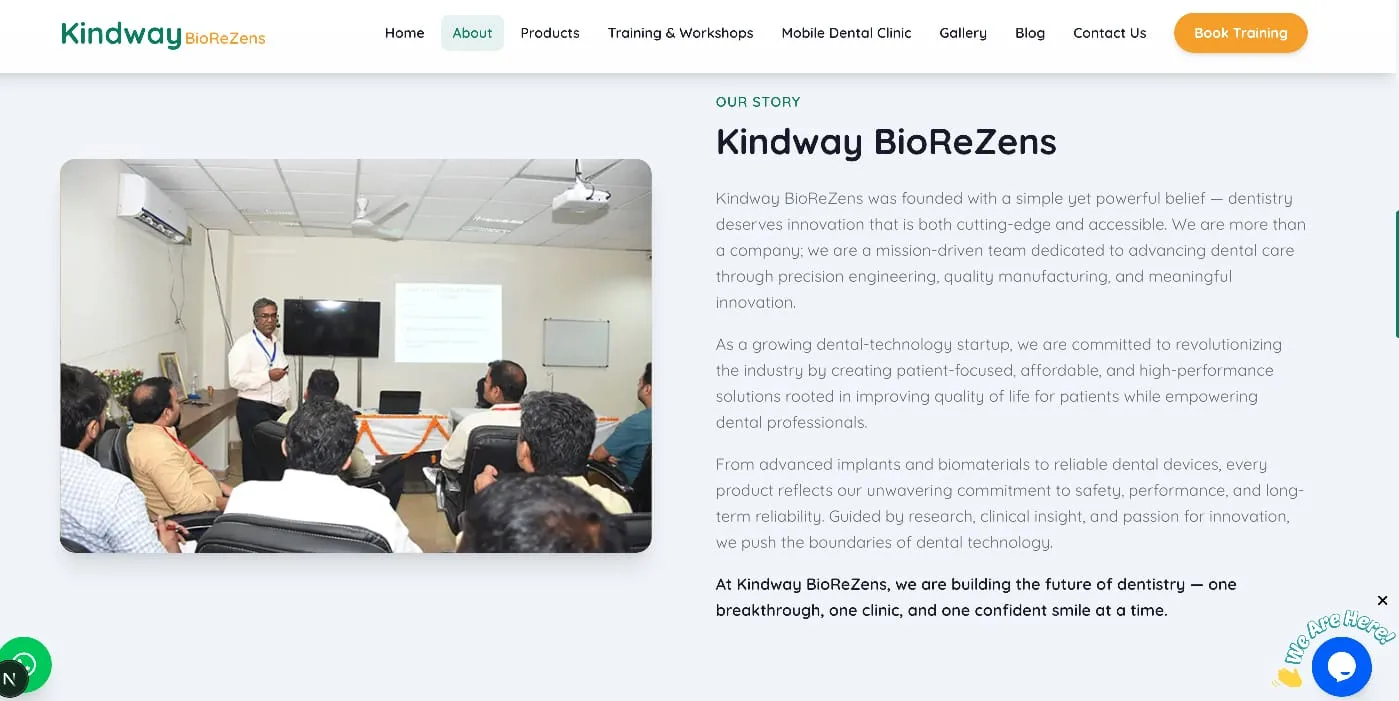 Live Kindway clinical workshop